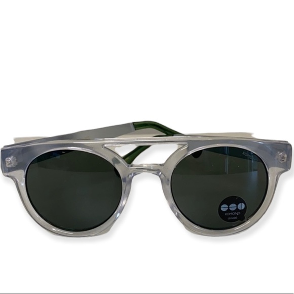 Komono Womens Sunglasses NEW Round Dreyfuss clear silver - Picture 2 of 16